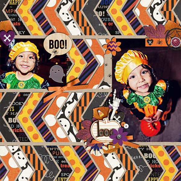 halloween trick or treat page by Damayanti using Project Mouse: Halloween Edition by Sahlin Studio & Britt-ish Designs