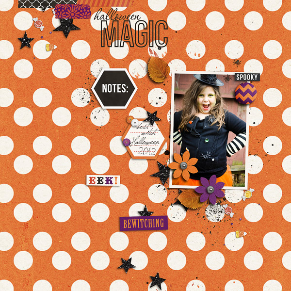 halloween magic page Jenn Barrette using Project Mouse: Halloween Edition by Sahlin Studio & Britt-ish Designs