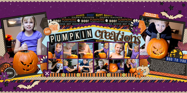 Halloween / Pumpkin digital scrapbook page by cindys732003 using Project Mouse: Halloween Edition by Sahlin Studio & Britt-ish Designs