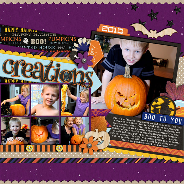 Halloween / Pumpkin digital scrapbook page by cindys732003 using Project Mouse: Halloween Edition by Sahlin Studio & Britt-ish Designs