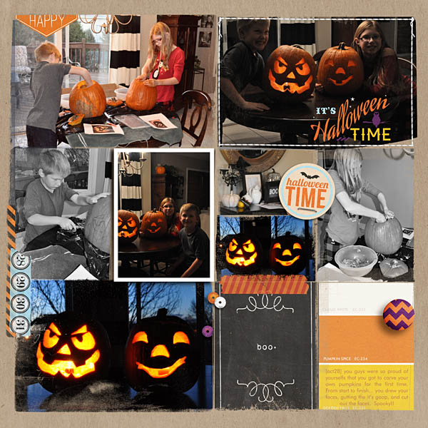 Halloween project life journal cards by kristasahlin using Project Mouse: Halloween Edition by Sahlin Studio & Britt-ish Designs