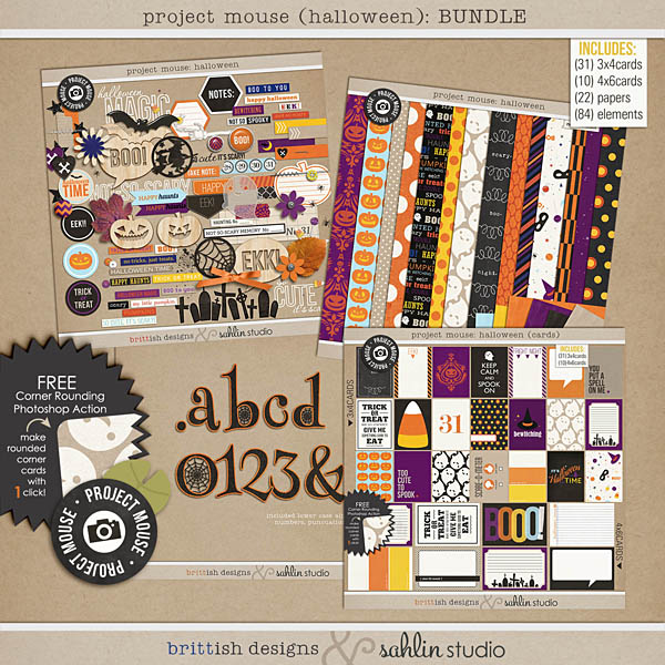 Project Mouse (Halloween): Kit by Britt-ish Designs and Sahlin Studio