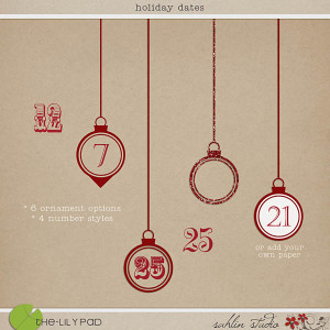 Holiday Dates by Sahlin Studio