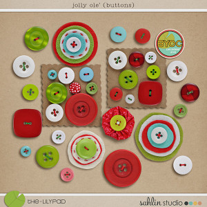 Jolly Ole Buttons by Sahlin Studio