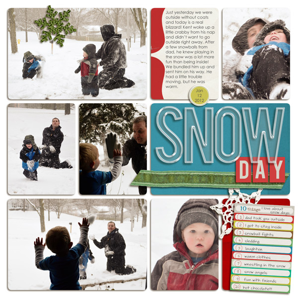 Snow layout created by plumdumpling featuring Kitschy Christmas by Sahlin Studio and Jenn Barrette