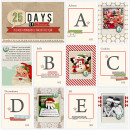 Christmas scrapbook layout by TeresaVictor using Wood Veneer: Christmas, Daily Date Brads, Project Life - Vintage Christmas Alpha Cards by Sahlin Studio