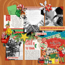 Christmas digital layout by PuSticks using Santa's Workshop by Sahlin Studio