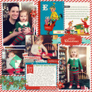 Christmas digital layout by britt using Santa's Workshop by Sahlin Studio