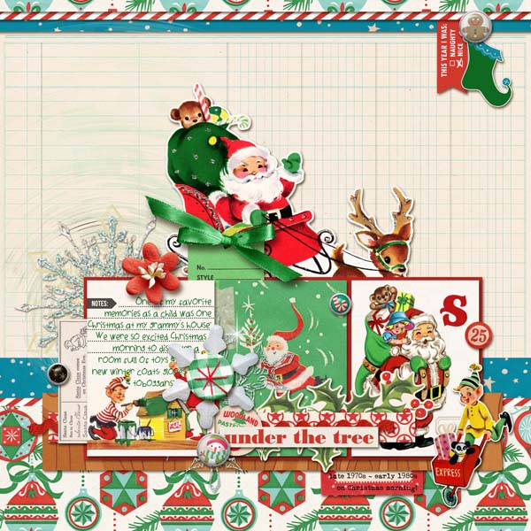 Digital Scrapbook Kit - North Pole Christmas