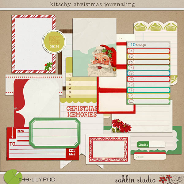 Kitschy Christmas: Journaling by Sahlin Studio