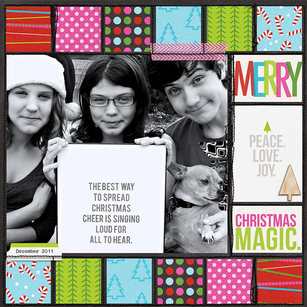 Christmas layout by MissKim using Project Mouse: Christmas by Britt-ish Designs & Sahlin Studio