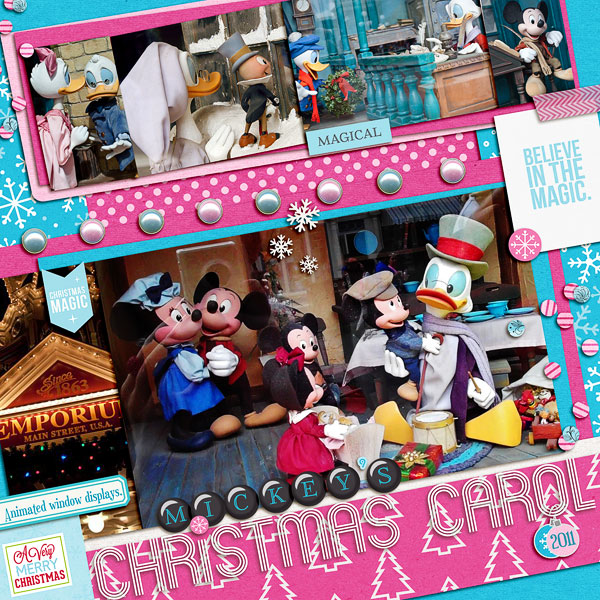 Christmas layout by Pooh46 using Project Mouse: Christmas by Britt-ish Designs & Sahlin Studio