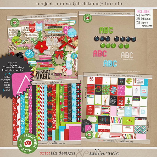 Sahlin Studio  Digital Scrapbooking DesignsProject Mouse