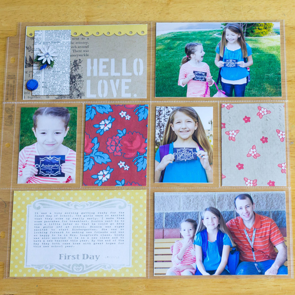 project life hybrid layout created by aballen featuring Fairest One of All by Sahlin Studio