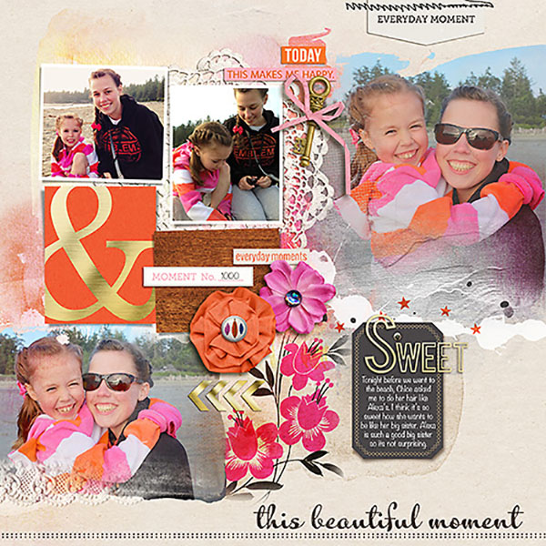 digital layout by Heather Prins using life as we know it kit by sahlin studio and sugarplum paperie