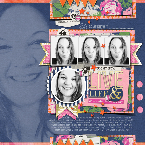 aam digital layout by justagirl using life as we know it kit by sahlin studio and sugarplum paperie