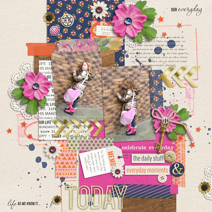 digital layout by natascha using life as we know it kit by sahlin studio and sugarplum paperie