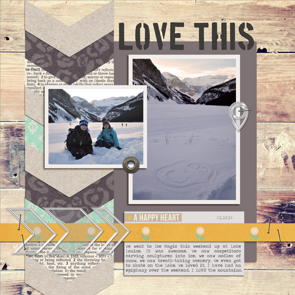 Love This digital layout by ctmm4 using Stamped Sentiments Digital Word Art No. 2: Love by Sahlin Studio