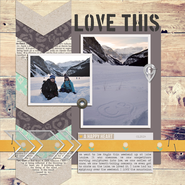 Scrapbooking Layout by ctmmr featuring Country Road and FREE Digital Template by Sahlin Studio