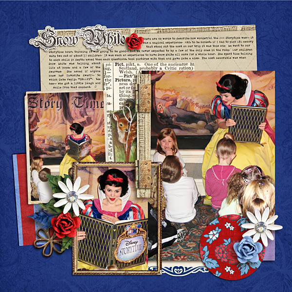 Disney Snow White scrapbooking layout by kristasahlin featuring Fairest One of All by Sahlin Studio