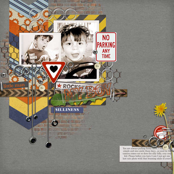 digital scrapbook layout created by justagirl featuring Feb 2014 FREE Template and Grunge by Sahlin Studio
