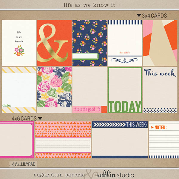 Life As We Know (Journal Cards) It by Sahlin Studio and Sugarplum Paperie