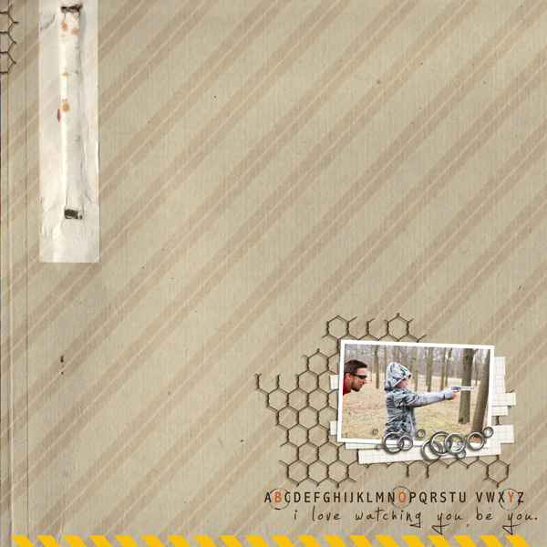 Boy digital scrapbook layout by EHStudios featuring Grunge by Sahlin Studio