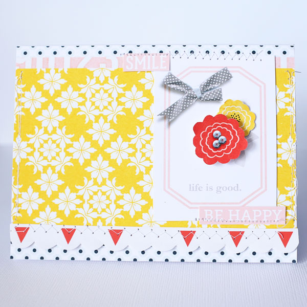 Life Is Good CARD hybrid project by Cristina using Pure Happiness by Sahlin Studio