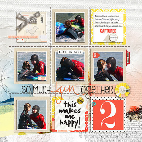 Fun Together digital scrapbook layout by Heather-Prins using Pure Happiness by Sahlin Studio