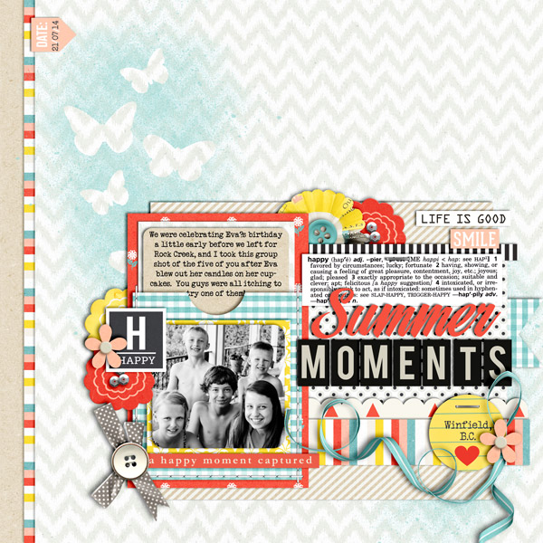 Happy Moment digital scrapbook layout by cindys732003 using Pure Happiness by Sahlin Studio