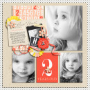 Happy digital scrapbook layout by yzerbear19 using Pure Happiness by Sahlin Studio