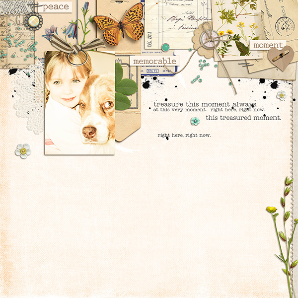 Digital scrapbook page by louso, using Year of Templates 13 by Sahlin Studio