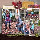 Autumn / Fall digital scrapbook page by kristasahlin, using Year of Templates 13 by Sahlin Studio