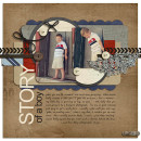 Boy digital scrapbook layout by kristasahlin featuring Grunge by Sahlin Studio