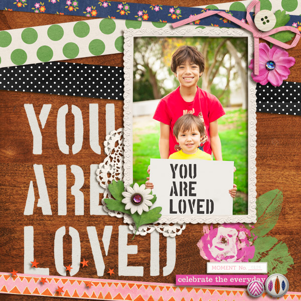 FUN Digital scrapbook page by mikinenn, using Life As We Know It by Sahlin Studio