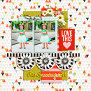 project life digital scrapbook page created by dianeskie featuring melon sorbet by sahlin studio