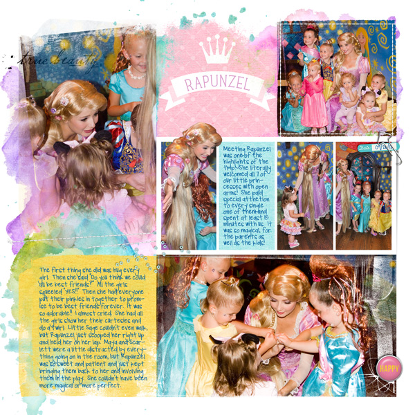 Disney digital Project LIfe layout (left side) by britt using Paper Clips - Arrows by Sahlin Studio