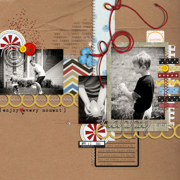 Digital Scrapbooking Layout by gracielou using Enjoy the Moment by Sahlin Studio