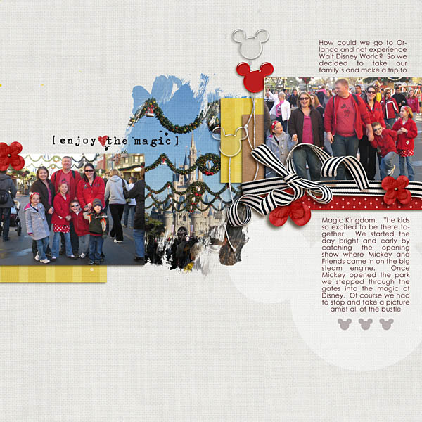 Disney Digital Scrapbooking Layout by kristasahlin using Enjoy the Moment by Sahlin Studio