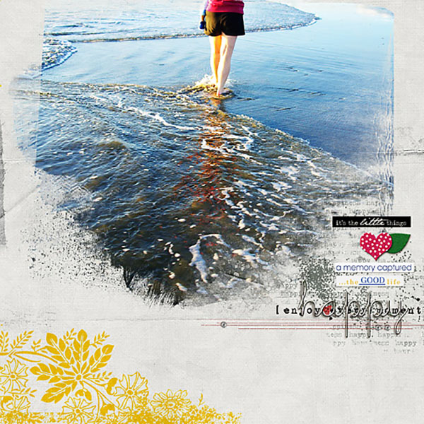 Digital Scrapbooking Layout by HeatherPrins using Enjoy the Moment by Sahlin Studio