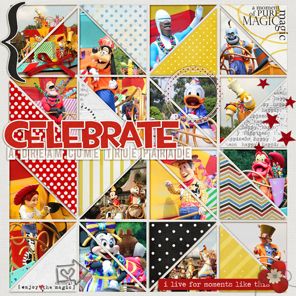 Disney Digital Scrapbooking Layout by rlma using Enjoy the Moment by Sahlin Studio