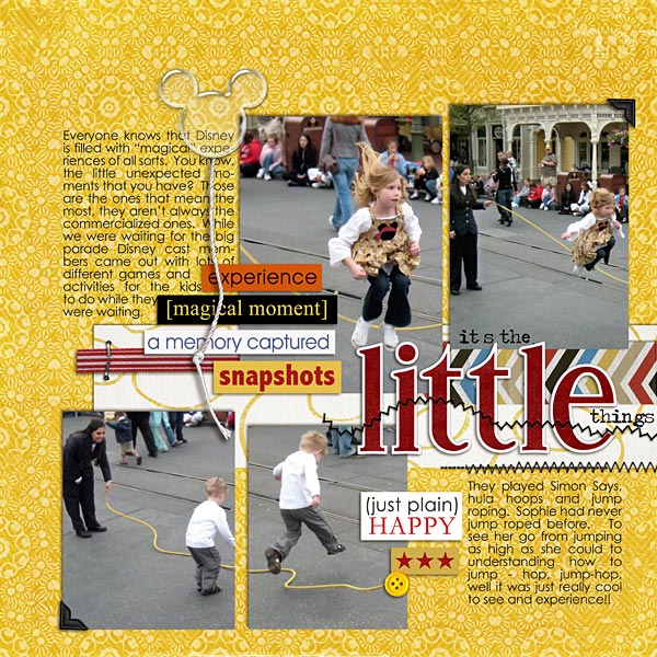 Disney Digital Scrapbooking Layout by kristasahlin using Enjoy the Moment by Sahlin Studio