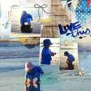 Beach Digital Scrapbook Page by Heather Prins using Project Mouse (At Sea): Bundle by Britt-ish Designs & Sahlin Studio