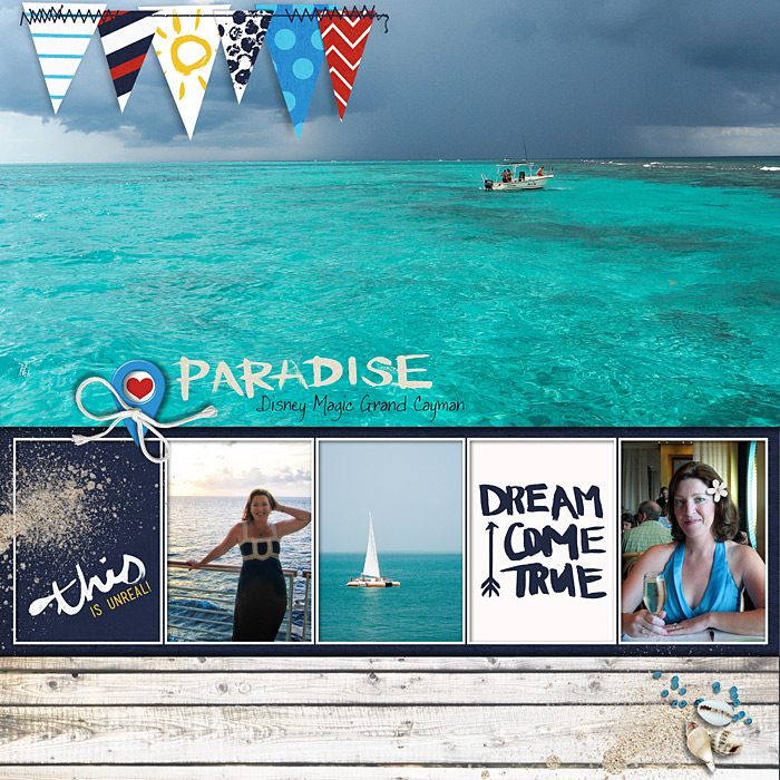 Disney Cruise digital scrapbook page by SharonAlbright featuring Project Mouse (At Sea): Elements by Britt-ish Designs and Sahlin Studio