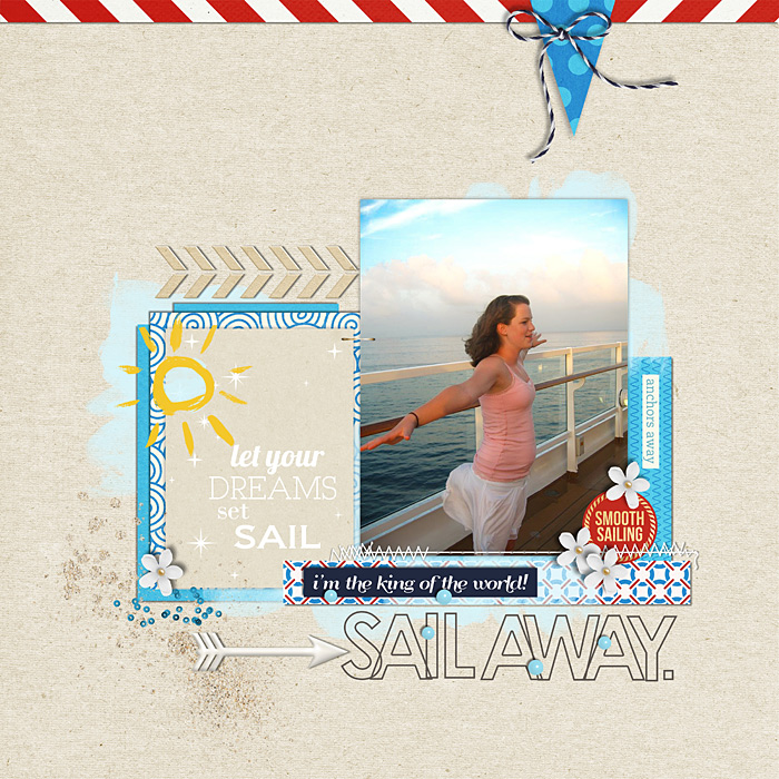 Disney Cruise digital scrapbook page by SharonAlbright featuring Project Mouse (At Sea): Elements by Britt-ish Designs and Sahlin Studio