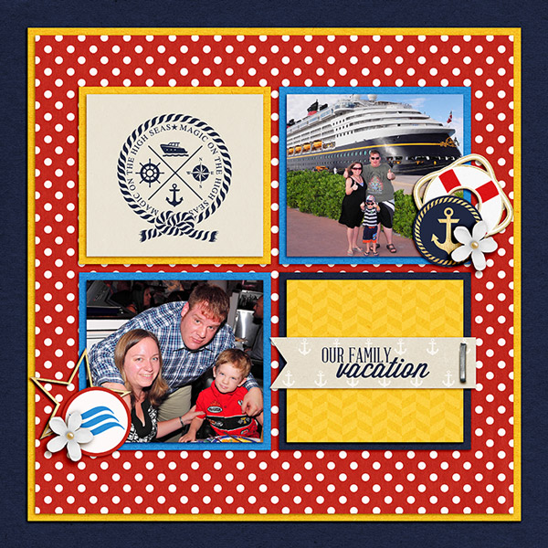 Disney Cruise digital scrapbook page by terrab featuring Project Mouse (At Sea): Elements by Britt-ish Designs and Sahlin Studio