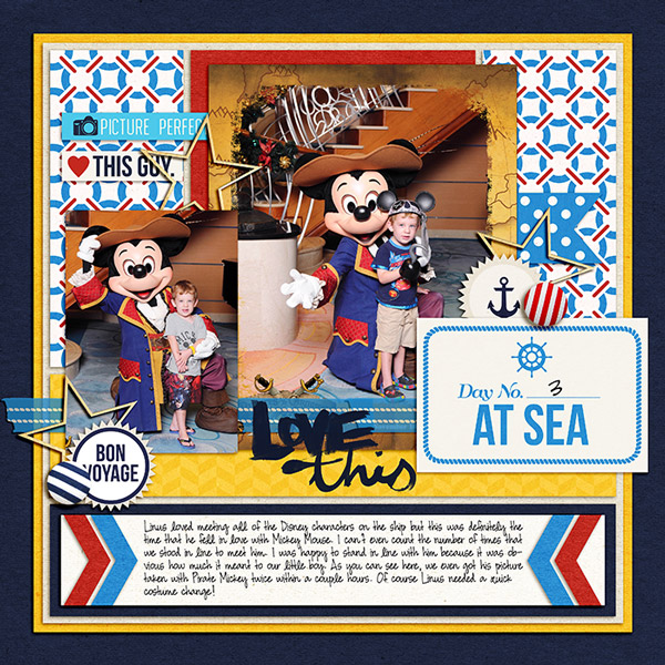 Disney Cruise digital scrapbook page by terrab featuring Project Mouse (At Sea): Elements by Britt-ish Designs and Sahlin Studio