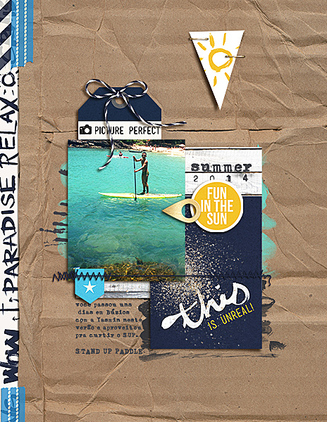 Ocean / Sea Digital Scrapbook Page by amandaresende using Project Mouse (At Sea): Bundle by Britt-ish Designs & Sahlin Studio