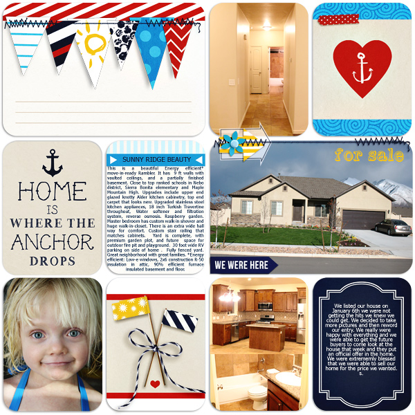 Home Digital Project Life page by camijo using Project Mouse (At Sea): Bundle by Britt-ish Designs & Sahlin Studio