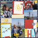 Fun In The Sun Digital Project Life page by christie using Project Mouse (At Sea): Bundle by Britt-ish Designs & Sahlin Studio